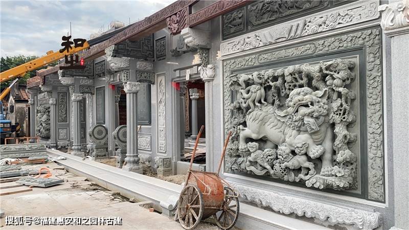 閩南祠堂石雕裝飾浮雕壁畫雕刻