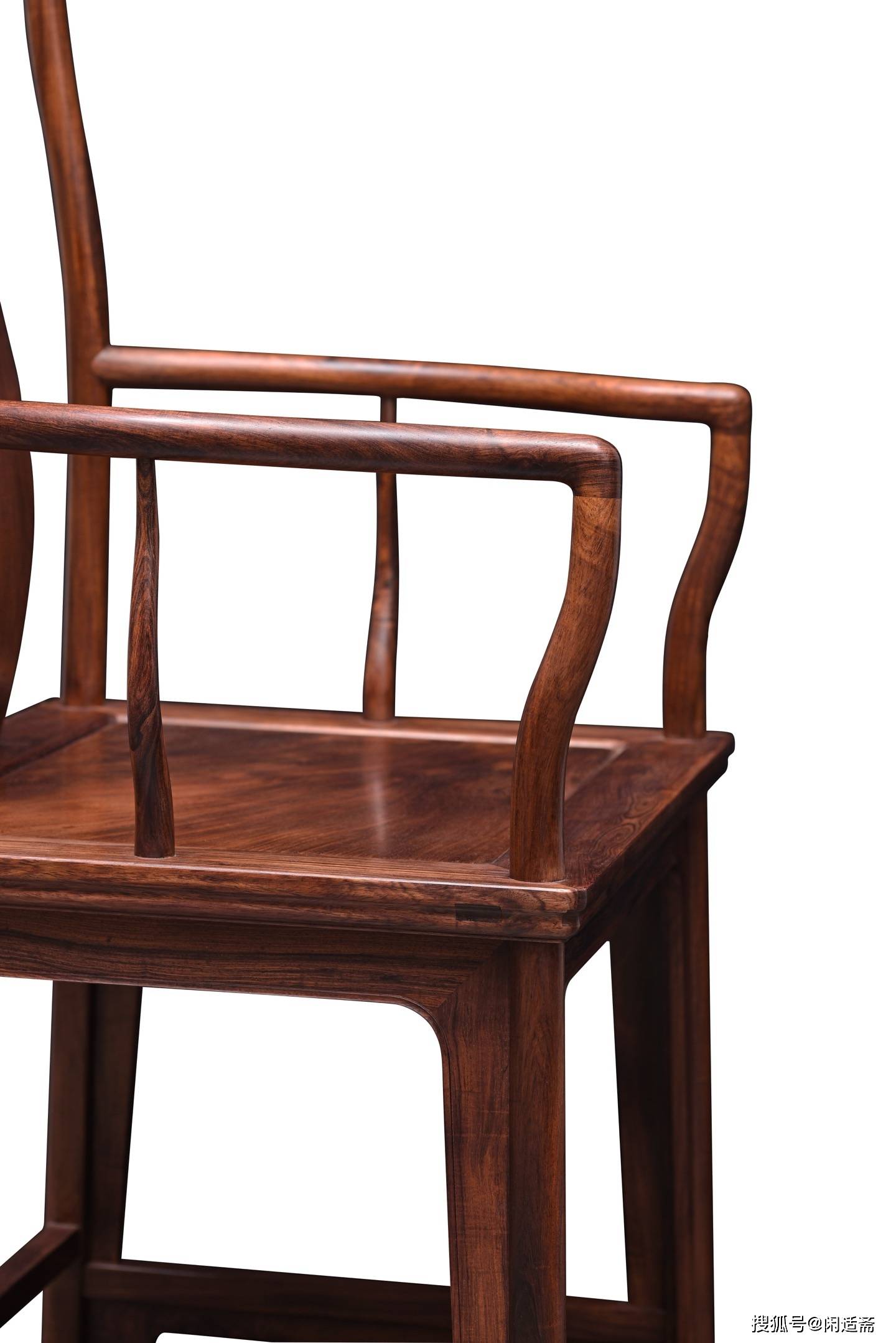 原創收藏級，明式文人雅器，黃花梨老料南官帽椅