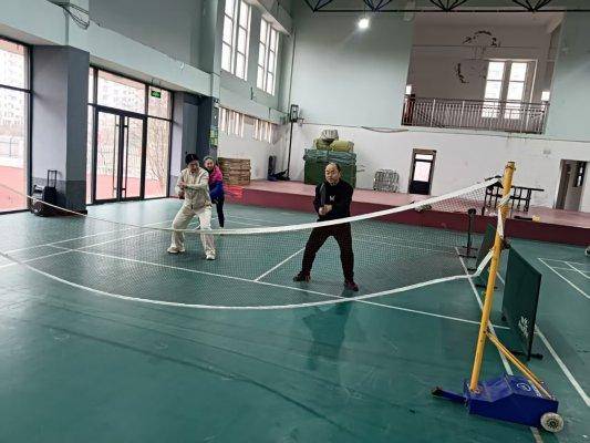 淄博市博山區四十畝地小學開展教職工匹克球比賽